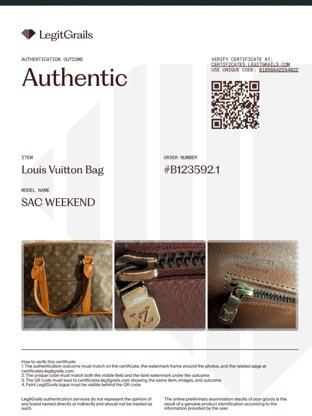 Louis Vuitton Sac Weekend PM Monogram Tote Bag Vintage Travel Shopper M42425